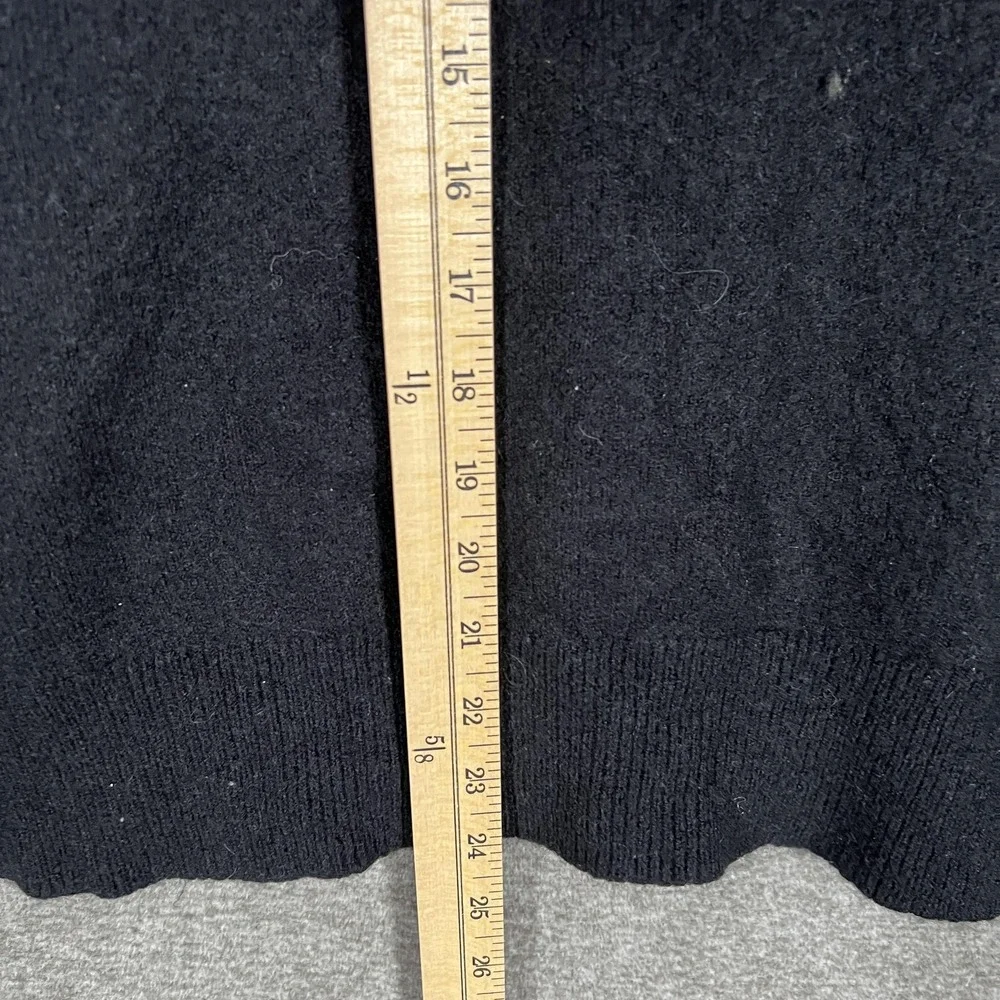 J Crew Sweater Womens Small Black Merino Wool Alpaca‎ Blend Mock Neck Pullover